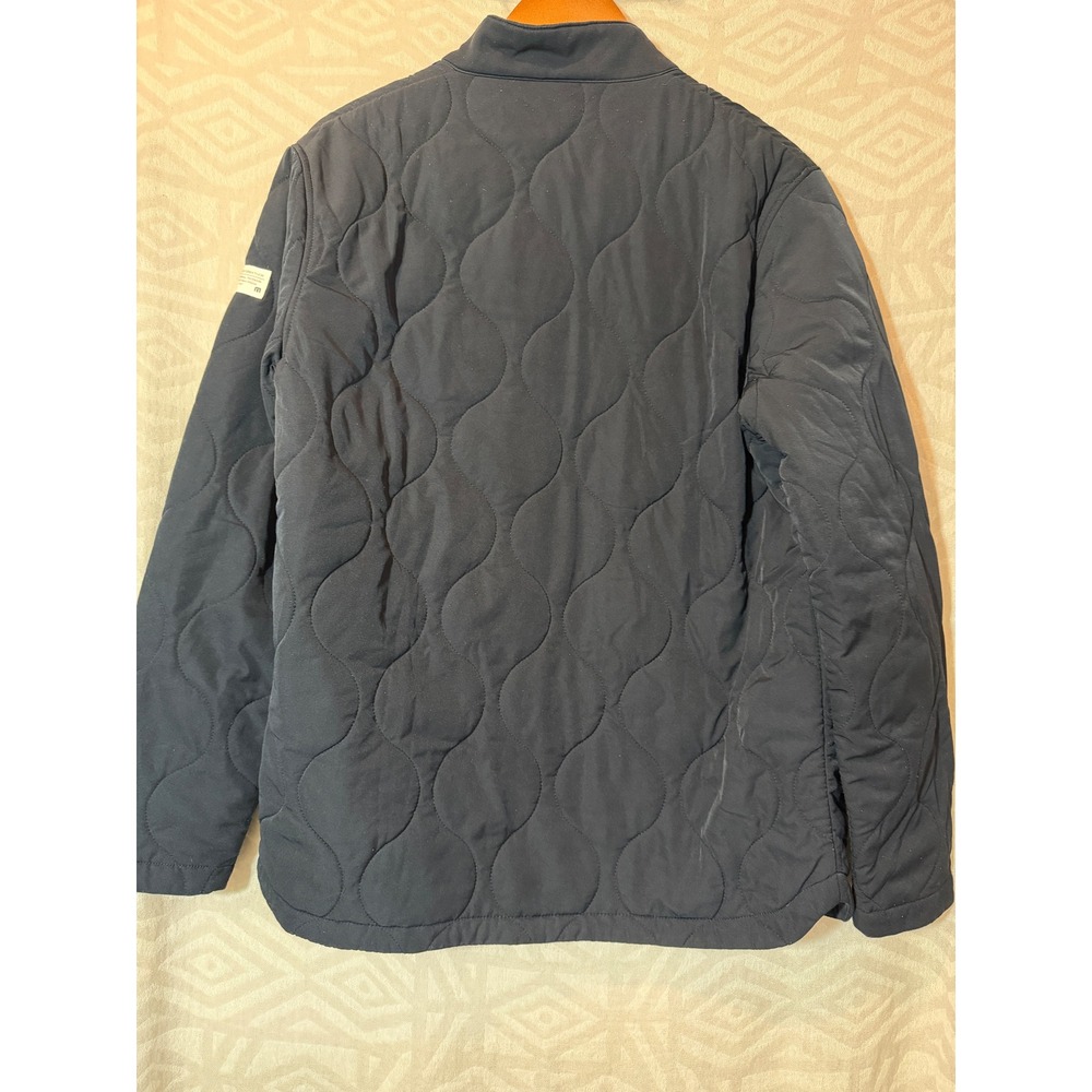 TravisMathew Mens Interlude Quilted Full Zip Jacket Navy Blue Medium Bomber - Picture 7 of 10